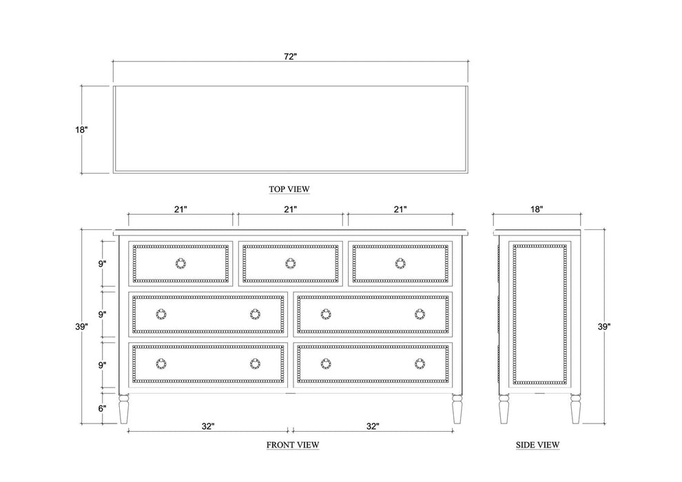Bramble - Cholet 7 Drawer Dresser - BR-28267 - GreatFurnitureDeal