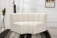 Meridian Furniture - Arc Vegan Leather Modular Sofa in Cream - 102Cream-S2B - GreatFurnitureDeal