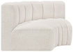 Meridian Furniture - Arc Vegan Leather Modular Sofa in Cream - 102Cream-S2B - GreatFurnitureDeal