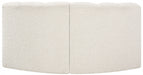 Meridian Furniture - Arc Vegan Leather Modular Sofa in Cream - 102Cream-S2B - GreatFurnitureDeal