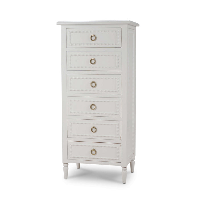 Bramble - Cholet Lingerie Chest in Architectural White - BR-28269HRW----LDT - GreatFurnitureDeal