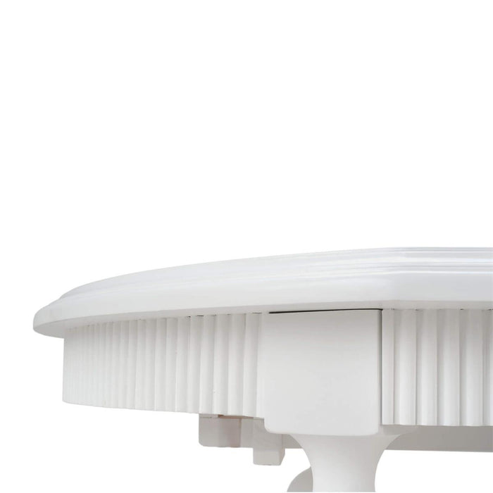 Bramble - Kraton Butterfly Oval Extension Dining Table 80- 102" in True White - 28271TRW-----