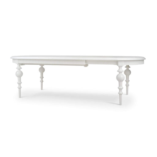 Bramble - Kraton Butterfly Oval Extension Dining Table 80- 102" in True White - 28271TRW----- - GreatFurnitureDeal