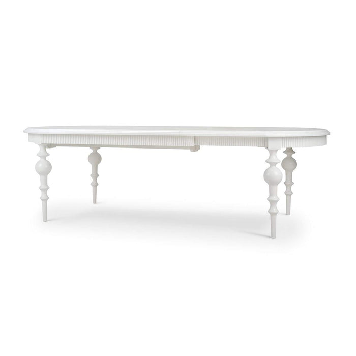 Bramble - Kraton Butterfly Oval Extension Dining Table 80- 102" in True White - 28271TRW-----