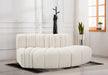 Meridian Furniture - Arc Vegan Leather Modular Sofa in Cream - 102Cream-S3E - GreatFurnitureDeal