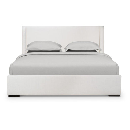 Bramble - Luxor Upholstered King Bed in Arctic White Performance Fabric - 28278SF204----- - GreatFurnitureDeal