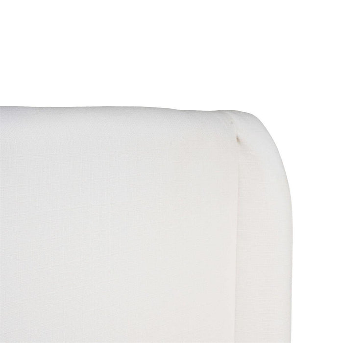 Bramble - Luxor Upholstered King Bed in Arctic White Performance Fabric - 28278SF204-----