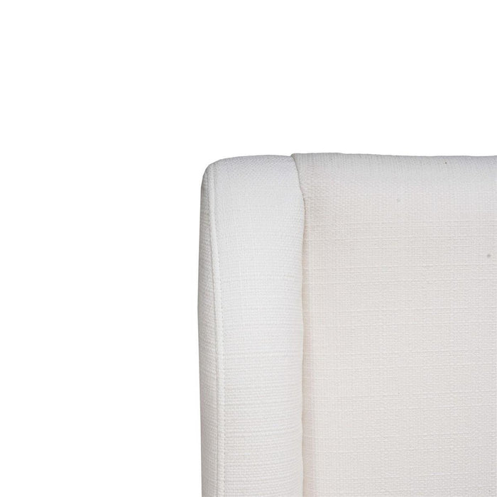 Bramble - Luxor Upholstered King Bed in Arctic White Performance Fabric - 28278SF204-----