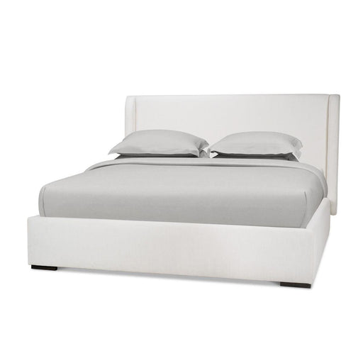Bramble - Luxor Upholstered King Bed in Arctic White Performance Fabric - 28278SF204----- - GreatFurnitureDeal