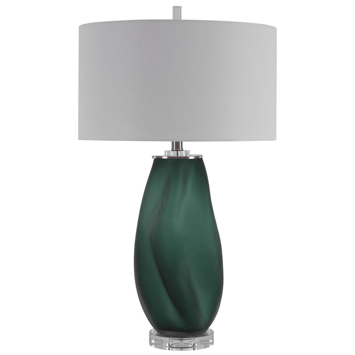 Uttermost - Esmeralda Green Glass Table Lamp - 28278 - GreatFurnitureDeal