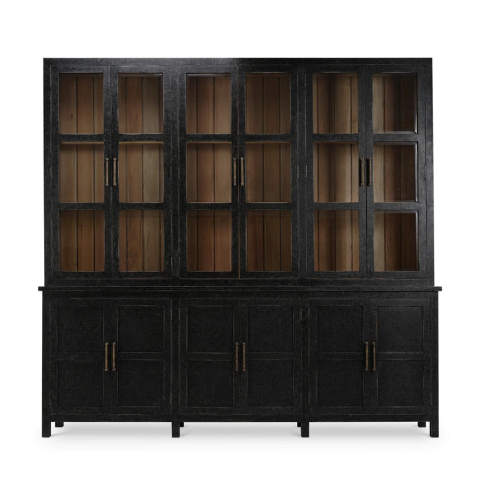Bramble - Madrone 12 Door Display Cabinet w/ Glass Shelves - BR-28282 - GreatFurnitureDeal