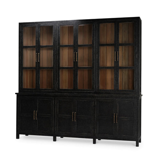 Bramble - Madrone 12 Door Display Cabinet w/ Glass Shelves - BR-28282 - GreatFurnitureDeal