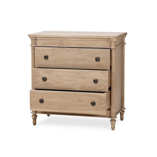 Bramble - Kelly 3 Drawer Bedside Table in Sandbar - 28285SNB----- - GreatFurnitureDeal