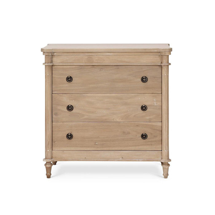 Bramble - Kelly 3 Drawer Bedside Table in Sandbar - 28285SNB-----