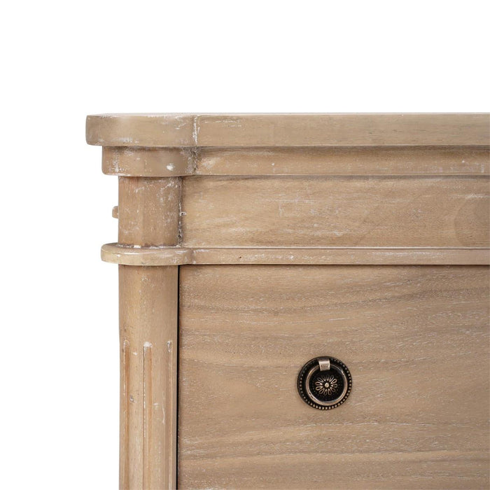 Bramble - Kelly 3 Drawer Bedside Table in Sandbar - 28285SNB-----