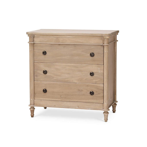 Bramble - Kelly 3 Drawer Bedside Table in Sandbar - 28285SNB----- - GreatFurnitureDeal