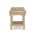 Bramble - Scallop Rattan Side Table w/ Tray in Natural - 28288RNAT----- - GreatFurnitureDeal