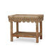 Bramble - Scallop Rattan Side Table w/ Tray in Natural - 28288RNAT----- - GreatFurnitureDeal