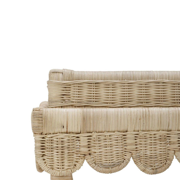 Bramble - Scallop Rattan Side Table w/ Tray in Natural - 28288RNAT----- - GreatFurnitureDeal