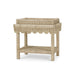 Bramble - Scallop Rattan Side Table w/ Tray in Natural - 28288RNAT----- - GreatFurnitureDeal