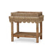 Bramble - Scallop Rattan Side Table w/ Tray in Natural - 28288RNAT----- - GreatFurnitureDeal