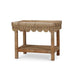 Bramble - Scallop Rattan Side Table w/ Tray in Natural - BR-28288RNAT----- - GreatFurnitureDeal