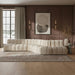 Meridian Furniture - Arc 170" Boucle Fabric Upholstered 7 Piece Modular Sectional - 102Cream-S7C - GreatFurnitureDeal