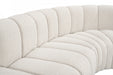 Meridian Furniture - Arc 170" Boucle Fabric Upholstered 7 Piece Modular Sectional - 102Cream-S7C - GreatFurnitureDeal