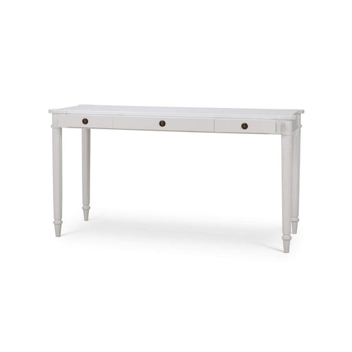 Bramble - Kelly 3 Drawer Desk in True White - 28292TRW----- - GreatFurnitureDeal