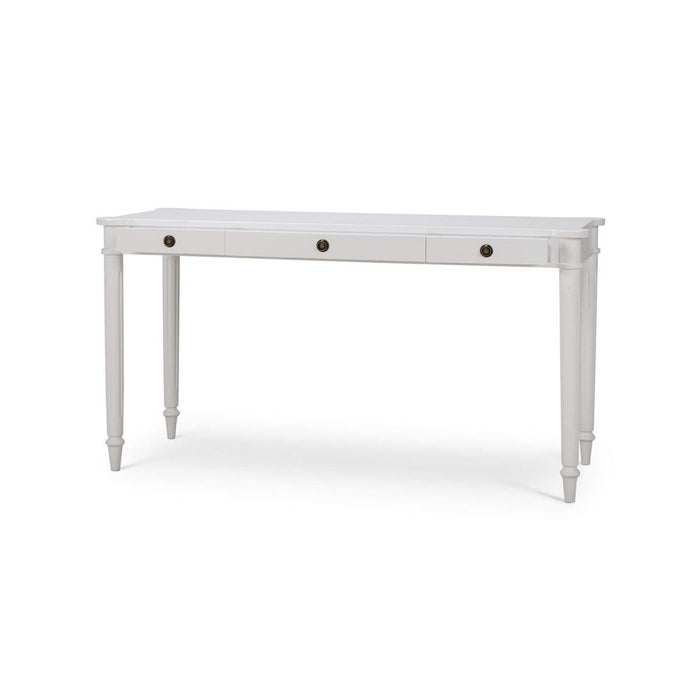 Bramble - Kelly 3 Drawer Desk in True White - 28292TRW-----