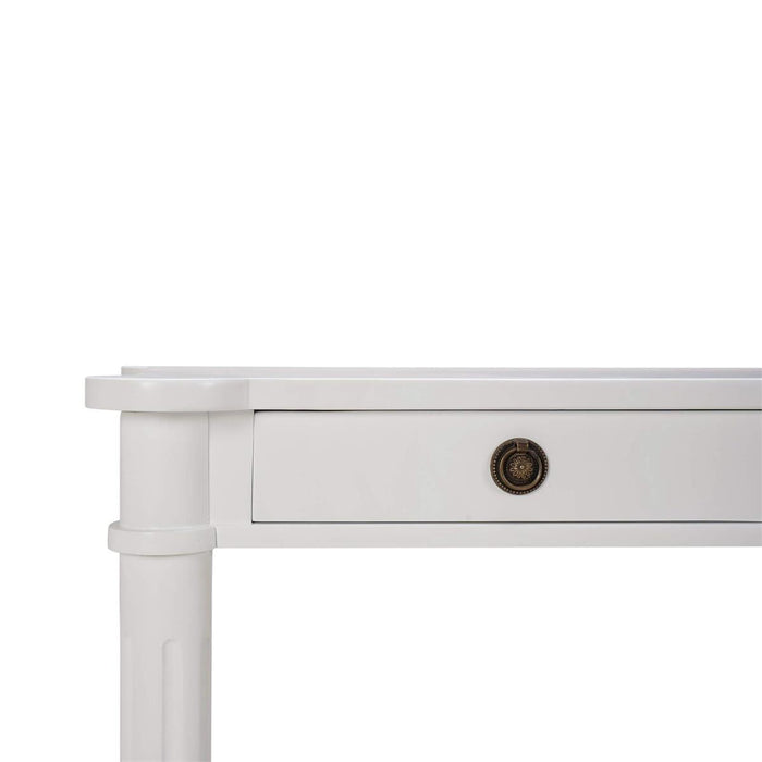 Bramble - Kelly 3 Drawer Desk in True White - 28292TRW-----