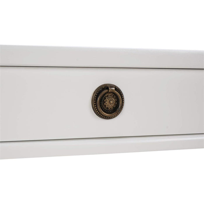 Bramble - Kelly 3 Drawer Desk in True White - 28292TRW-----