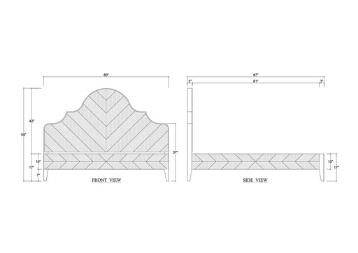 Bramble - Normandy Bed Queen - BR-28332 - GreatFurnitureDeal