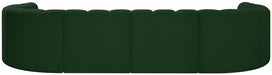 Meridian Furniture - Arc Vegan Leather 10 Piece Sectional in Green - 102Green-S10A - GreatFurnitureDeal