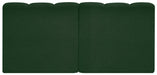 Meridian Furniture - Arc Vegan Leather Modular Sofa in Green - 102Green-S2A - GreatFurnitureDeal