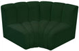 Meridian Furniture - Arc Vegan Leather Modular Sofa in Green - 102Green-S2B - GreatFurnitureDeal