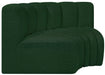 Meridian Furniture - Arc Vegan Leather Modular Sofa in Green - 102Green-S2B - GreatFurnitureDeal