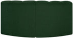 Meridian Furniture - Arc Vegan Leather Modular Sofa in Green - 102Green-S2B - GreatFurnitureDeal