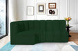 Meridian Furniture - Arc Vegan Leather Modular Sofa in Green - 102Green-S3A - GreatFurnitureDeal