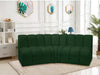 Meridian Furniture - Arc Vegan Leather Modular Sofa in Green - 102Green-S3B - GreatFurnitureDeal