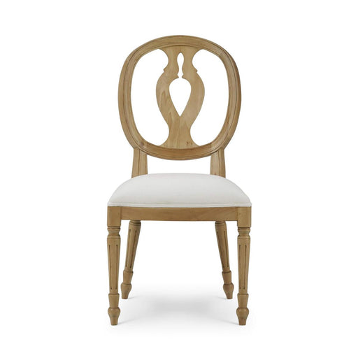 Bramble - Fiona Dining Chair in Fruitwood w/ Upholstered Seat in Arctic White Performance Fabric (Set of 2) - 28306FRWSF204---- - GreatFurnitureDeal