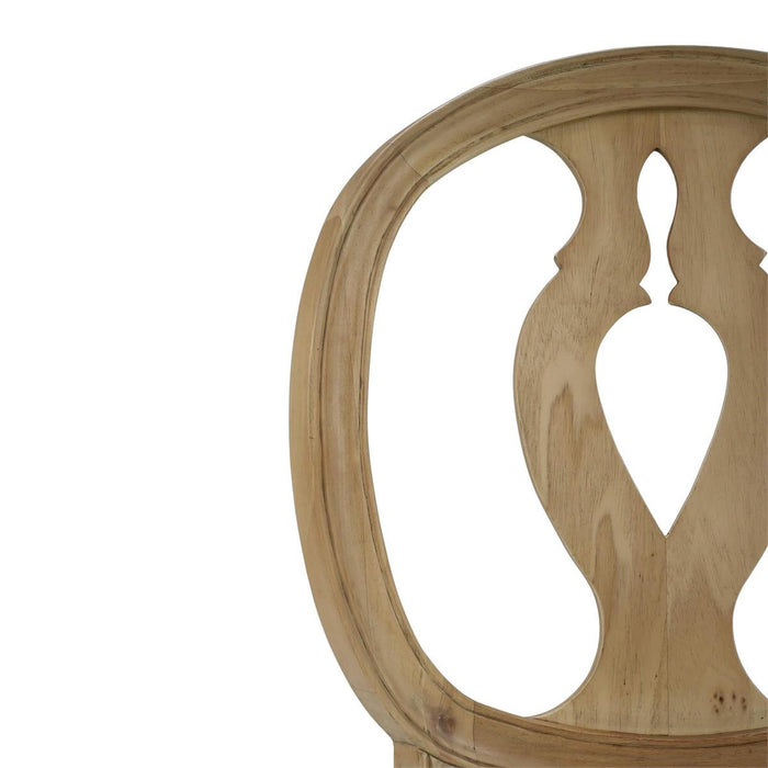 Bramble - Fiona Dining Chair in Fruitwood w/ Upholstered Seat in Arctic White Performance Fabric (Set of 2) - 28306FRWSF204----