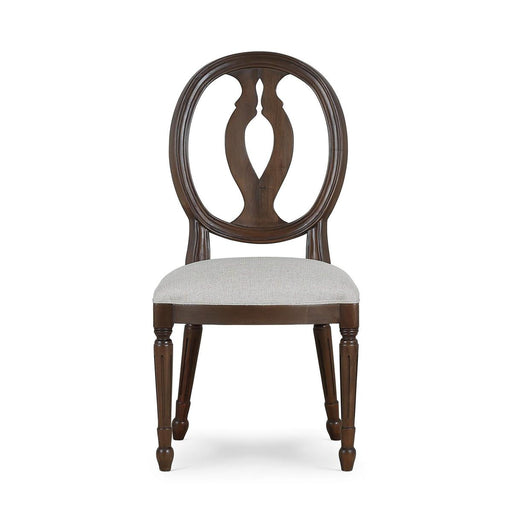 Bramble - Fiona Dining Chair in Walnut w/ Upholstered Seat w/ Truffle Fabric (Set of 2) - 28306WLTLL207---- - GreatFurnitureDeal
