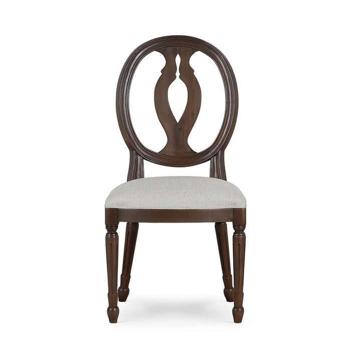 Bramble - Fiona Dining Chair in Walnut w/ Upholstered Seat w/ Truffle Fabric (Set of 2) - 28306WLTLL207----