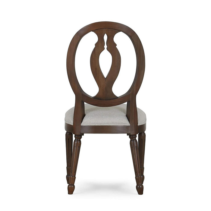 Bramble - Fiona Dining Chair in Walnut w/ Upholstered Seat w/ Truffle Fabric (Set of 2) - 28306WLTLL207----