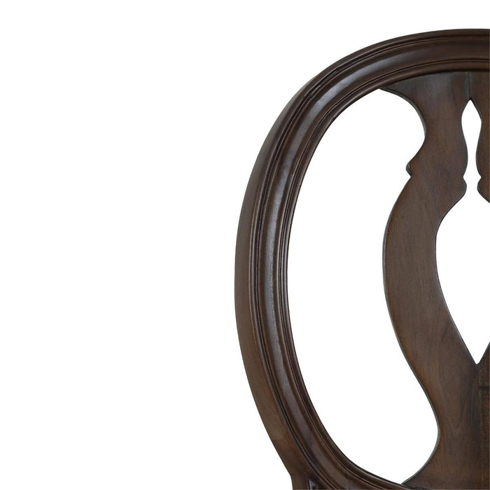 Bramble - Fiona Dining Chair in Walnut w/ Upholstered Seat w/ Truffle Fabric (Set of 2) - 28306WLTLL207----