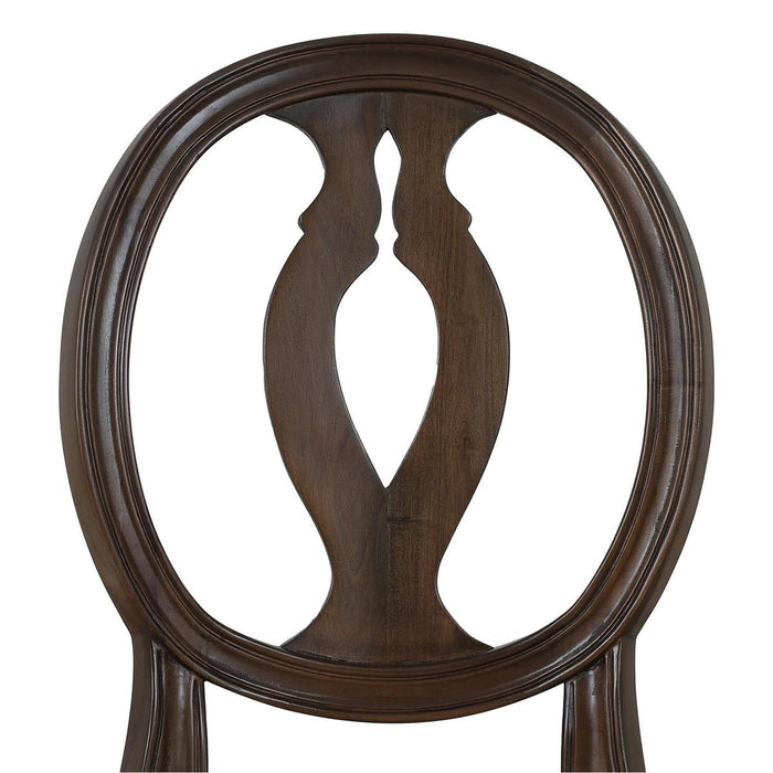 Bramble - Fiona Dining Chair in Walnut w/ Upholstered Seat w/ Truffle Fabric (Set of 2) - 28306WLTLL207----