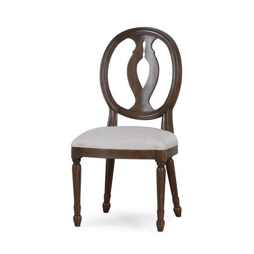Bramble - Fiona Dining Chair in Walnut w/ Upholstered Seat w/ Truffle Fabric (Set of 2) - 28306WLTLL207---- - GreatFurnitureDeal