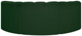 Meridian Furniture - Arc Vegan Leather Modular Sofa in Green - 102Green-S3C - GreatFurnitureDeal