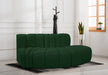 Meridian Furniture - Arc Vegan Leather Modular Sofa in Green - 102Green-S3E - GreatFurnitureDeal